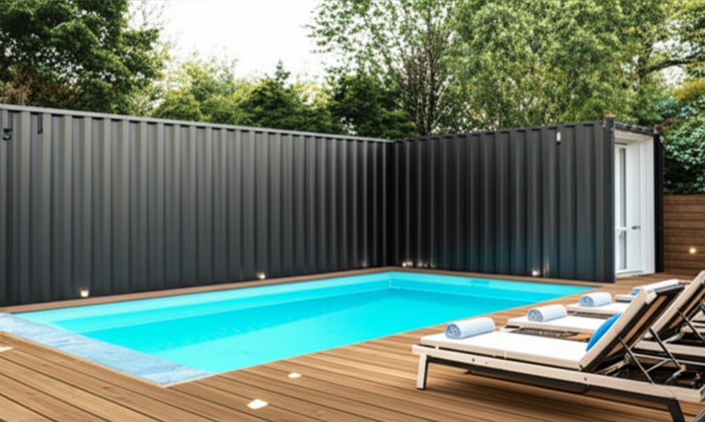 swimming pool container